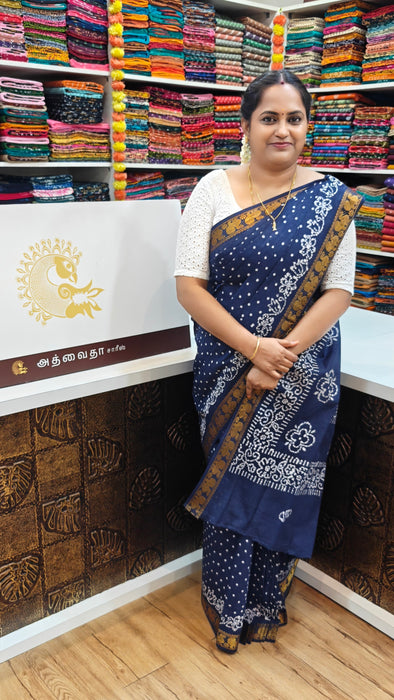 Rani Sungudi Cotton Saree With Doubleside Small self Border