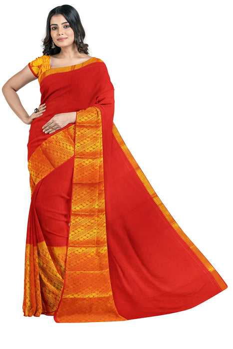 Rani Vasundhara Sarees - Red - D1