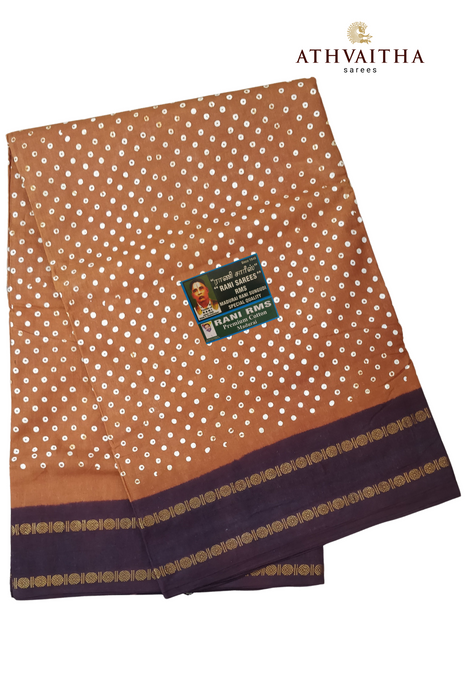 Rani Sungudi Madisar DS Rudhraksham Border Contrast-9.5Yards