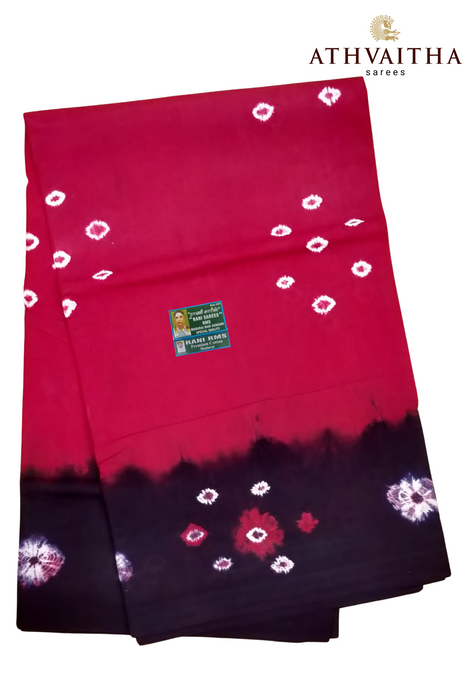 Rani Premium Tie&Die 120's - Red Soil With Black
