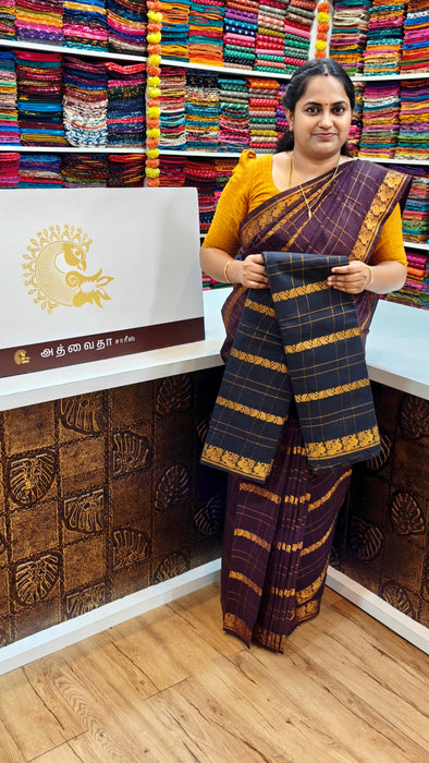 Rani Sungudi Cotton Sarees Veldhari Checks Self