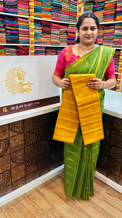 Rani Sungudi Saree Veldhari Leaf Design Self