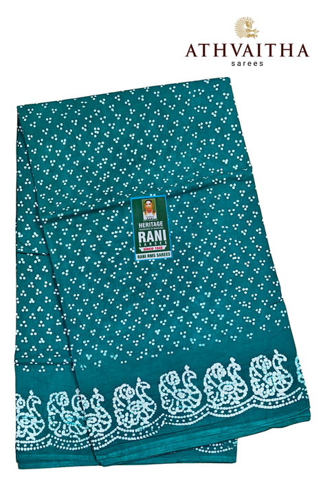 Rani Sungudi Cotton Without Zari Border - Three Dot