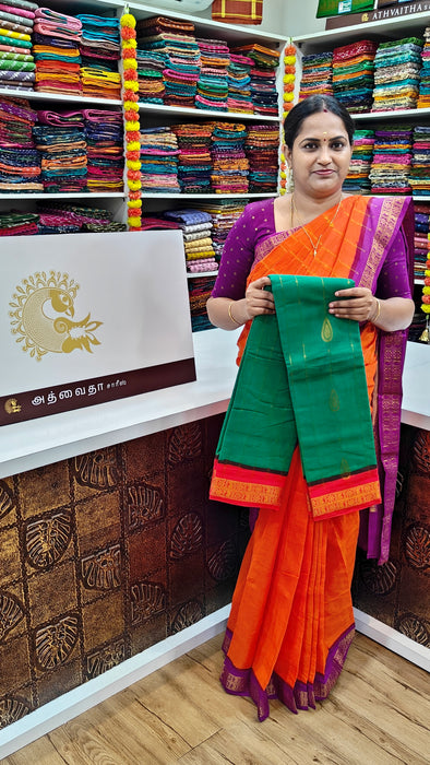 Rani Sungudi Cotton Sarees with Doubleside Contrast Border Rich Pallu