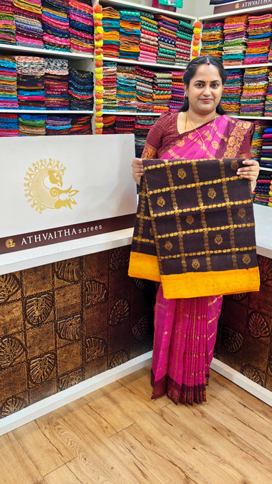Rani Sungudi Cotton Sarees Ambika Checks Doubleside Border With Rich Pallu