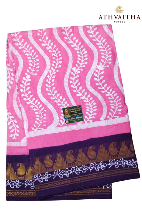 Madurai  Rani Sungudi Cotton With Doubleside Mango & Tower Zari Border-Kodimalar