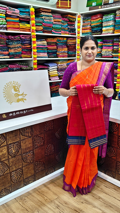 Rani Sungudi Cotton Sarees with Doubleside Contrast Border Rich Pallu
