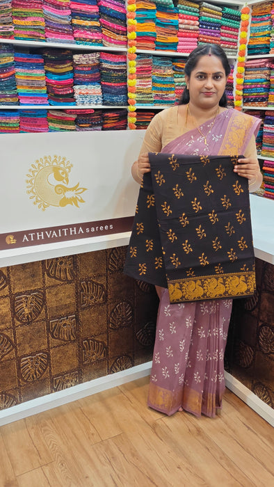 Rani Sungudi Cotton Sarees One Side Border Wax Self