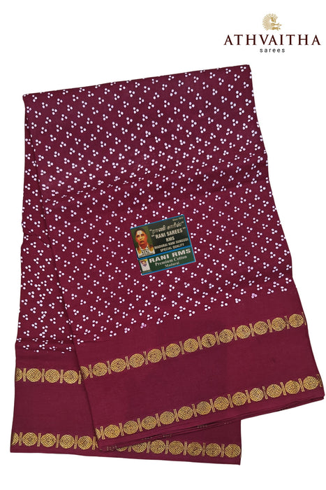 Heritage Rani Three Dot With Rudraksha Border -Self