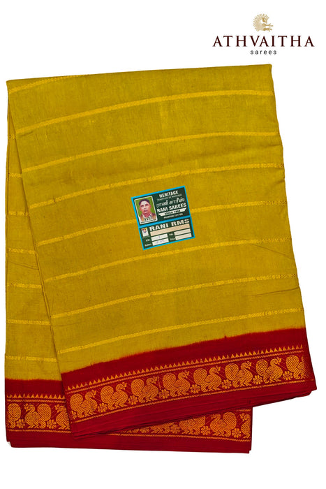 Madurai Rani Sungudi Cotton Veldhari With Contrast Border Sarees  - 10.5Yards Madisar