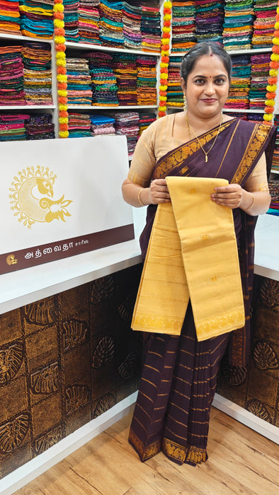 Rani Sungudi Saree Veldhari Half And Half Self Annamayil Border