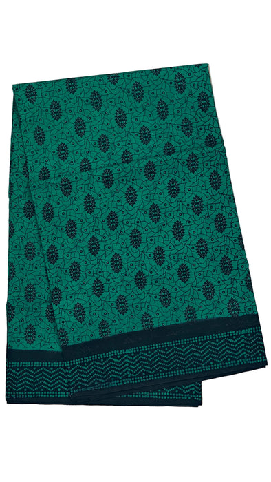 Rani 120's Hand Block Sungudi Cotton Sarees Without Zari Border
