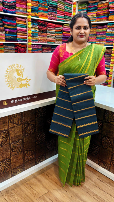 Rani Sungudi Saree Veldhari Leaf Design Self