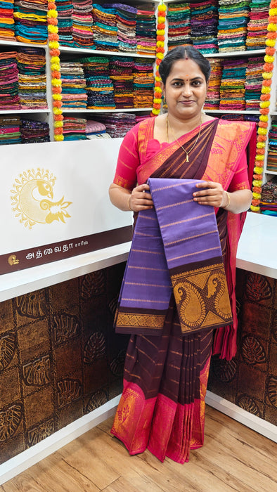 Rani Sungudi Saree Veldhari Doubleside Long Border