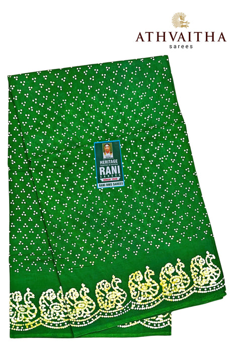 Rani Sungudi Cotton Without Zari Border - Three Dot