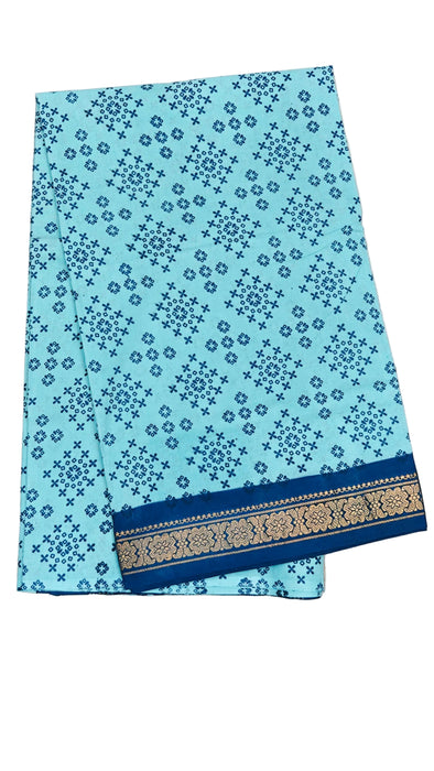 Rani Sungudi Cotton Saree Oneside Border Contrast