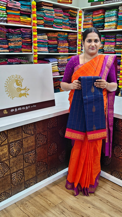 Rani Sungudi Cotton Sarees with Doubleside Contrast Border Rich Pallu