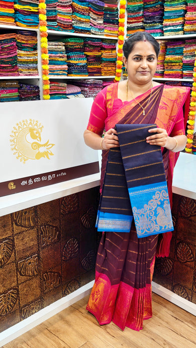 Rani Sungudi Saree Veldhari Doubleside Long Border