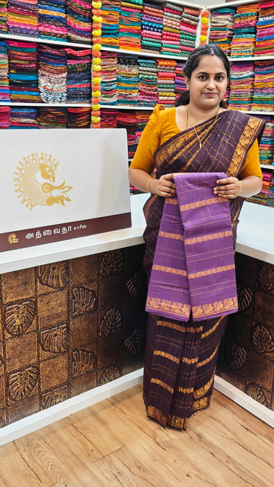 Rani Sungudi Cotton Sarees Veldhari Checks Self
