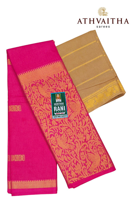 Rani 120's Vasigara Butta Doubleside Border Contrast With Blouse