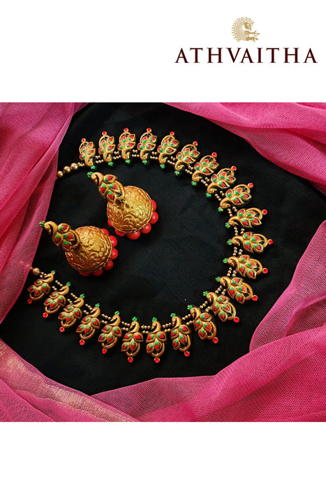 Terracotta Handcraft Gold Finished Necklace