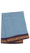 Light blue fabric with dark blue pattern and purple border 