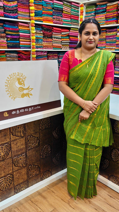 Rani Sungudi Saree Veldhari Leaf Design Self