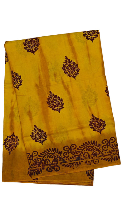 Rani Sungudi Cotton Sarees Without Zari Border