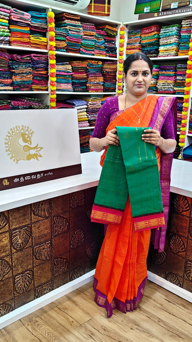 Rani Sungudi Cotton Sarees with Doubleside Contrast Border Rich Pallu