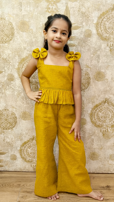 Maya - Kids Western Top With Plazzo Pant