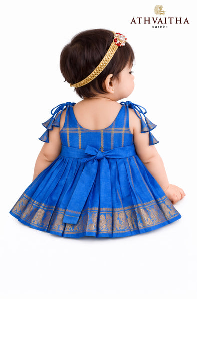 Sungudi Cotton Kids Maxi Gown - Nakshtra