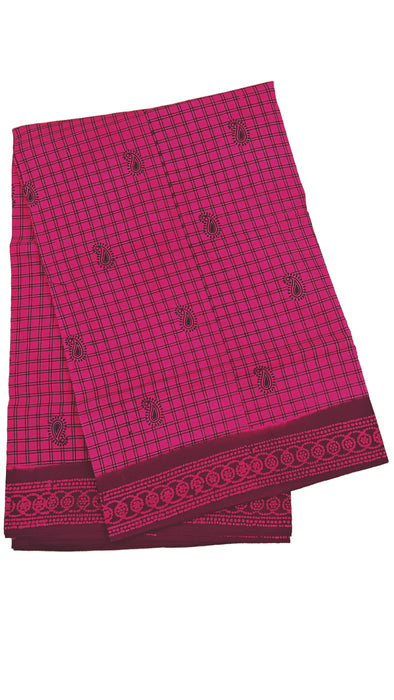 Rani sungudi Cotton Madisar Sarees Without Zari Border 9.50 Yards