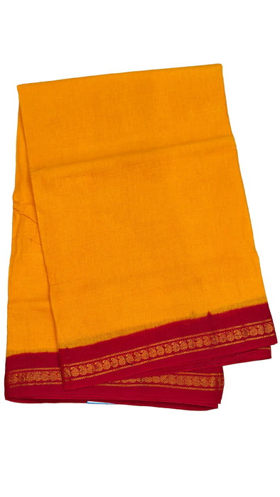 Rani sungudi Cotton Madisar Sarees Double side SmallZari Border 9.50 Yards-Plain