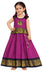 Purple Sungudi Cotton Kids Pavadai Sattai