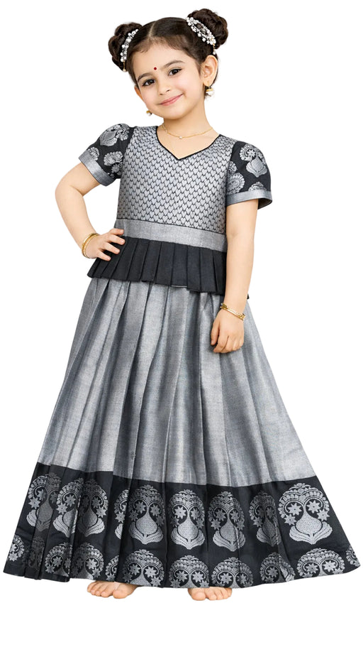 Black and Gold Kids Pavadai Sattai