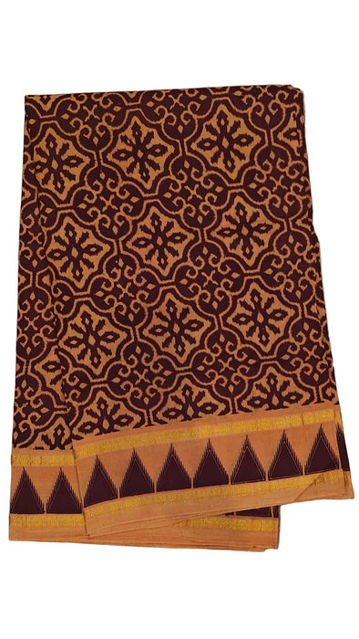 Rani Sungudi Cotton Saree Double Side Small Rudhraksham Border