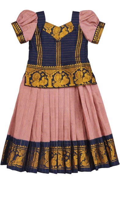 Premium Sungudi Cotton Kids Pavadai Set