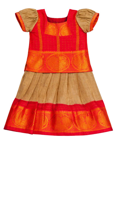 Readymade Stitched Pavadai Sattai for Girls