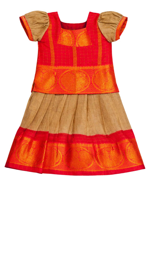 Readymade Stitched Pavadai Sattai for Girls
