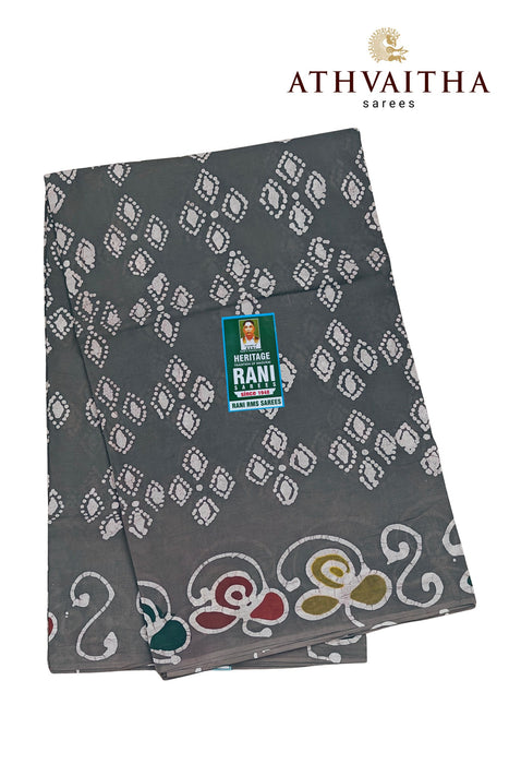 Rani Sungudi Cotton Without Zari Border With Blouse - Hand Art