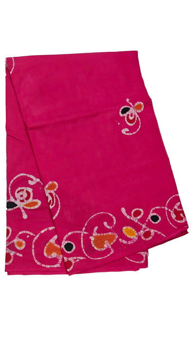 Rani Sungudi Cotton Sarees With Blouse - Hand Painted