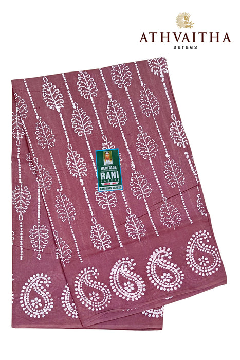 Rani Sungudi Cotton Without Zari Border - Fancy Self Art