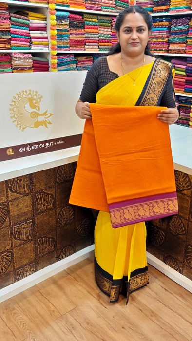 Rani 120's Sungudi Cotton Saree One Side Border - Plain
