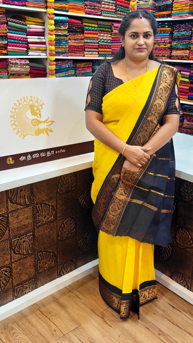 Rani 120's Sungudi Cotton Saree One Side Border - Plain