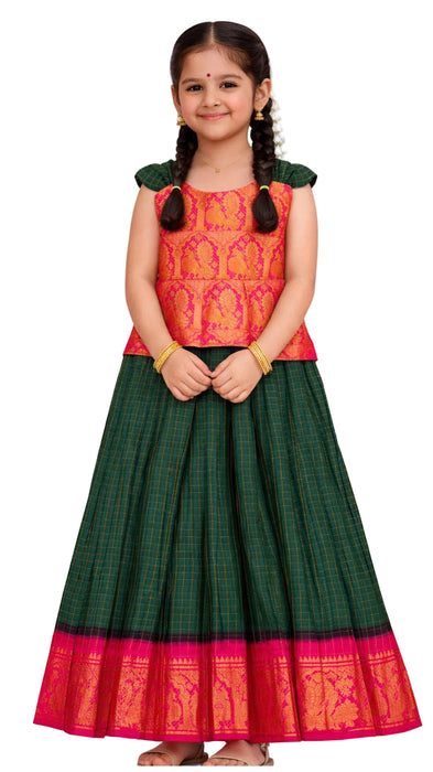 Soft Finish Traditional Pavadai Sattai Kids