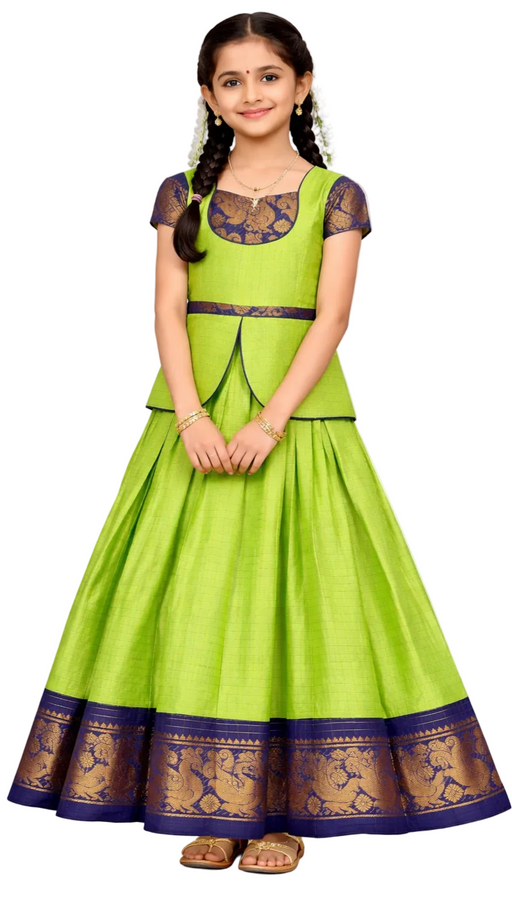 Girls Traditional South Indian Pavadai Sattai