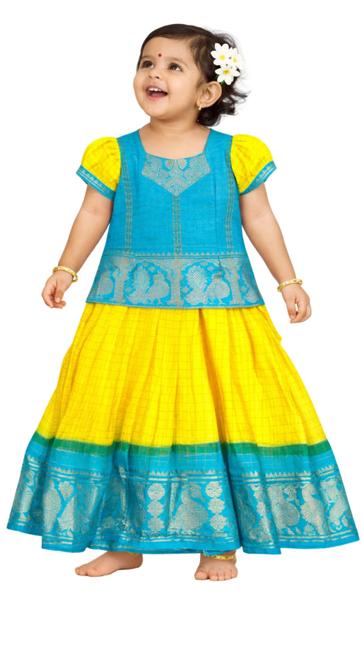 Handloom Cotton Kids Pavadai Sattai Set